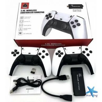 Ігрова приставка + 2 джойстики 2.4G WIRELESS CONTROR GAMEPAD 4K M8PRO ∙ Ретро-консоль M8PRO з бездротовими геймпадами і підтримкою 4K
