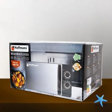 Микроволновая печь Hoffmans HM-765 700W 20 литров &mdash; быстрый разогрев и размораживание &bull; Компактная и надёжная микроволновка