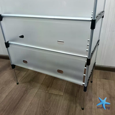 Полка для обуви 5 ярусов &bull; Многоуровневая обувная этажерка 100&times;56&times;28 см для прихожей, коридора, гардеробной и компактного хранения обуви
