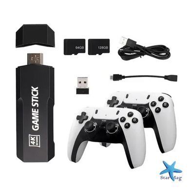 Ігрова приставка + 2 джойстики 2.4G WIRELESS CONTROR GAMEPAD 4K M8PRO ∙ Ретро-консоль M8PRO з бездротовими геймпадами і підтримкою 4K