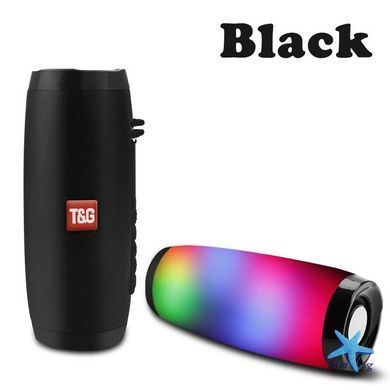 Вluetooth колонка влагостойкая TG-157 Pulse с разноцветной подсветкой ∙ Портативная Bluetooth-колонка T&G TG-157 для дома