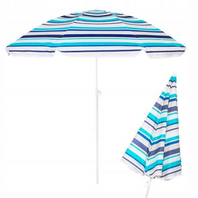 Пляжный зонт 250 см солнцезащитный зонт с креплением спиц полосатый