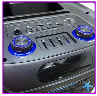 Колонка Bluetooth Wireless Speaker TTD-1209 с микрофонами и пультом ДУ ∙ Портативная TTD-1209 Bluetooth колонка 12"