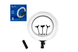 Светодиодная кольцевая лампа для селфи 54 см / Светодиодная лампа с пультом + сумка (RL-21)