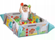 Развивающий игровой коврик для новорожденных 5 в 1 с шариками LEAN Toys X-647 &bull; Детский коврик-манеж с дугами, игрушками, бортиками и подушкой