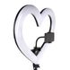 Кольцевая лампа «Сердечко» с держателем для телефона 26 см ∙ Селфи-кольцо в форме сердца