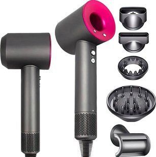 Фен для волосся 5в1 Leafless Hair Dryer з насадками для укладки та функцією швидкого сушіння &bull; Професійний фен для дому та салону S238-1