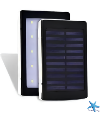 Портативний зарядний пристрій з ліхтариком Solar Power Bank 50000 mAh ∙ Зарядний пристрій Power Bank Solar 50000 mAh з LED ліхтариком