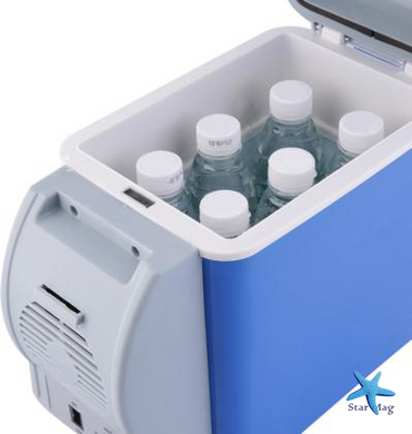 Автомобільний холодильник з функціями охолодження та нагрівання 2 в 1 Port Able Electronic, 7.5 л ∙ Переносний портативний автохолодильник від прикурювача авто