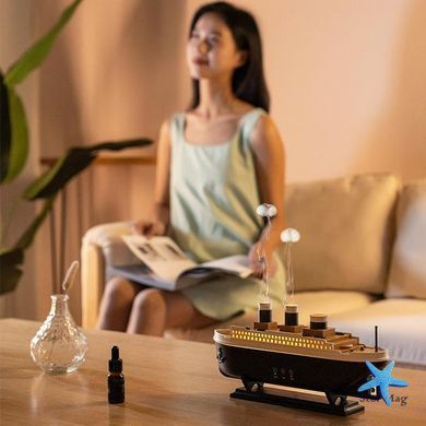 Зволожувач повітря Титанік AND-20-21PCS у вигляді моделі корабля &bull; USB-дифузор ефірної олії humidifier для дому, офісу та декору