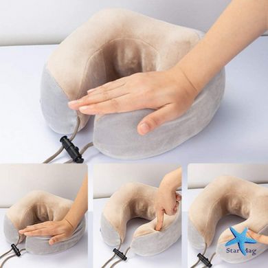 Массажная подушка U-shaped Massage pillow для шеи и спины инфракрасный роликовый массажер