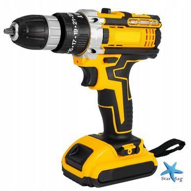 Шуруповерт з великим набором інструментів Electric Drill Set &bull; Акумуляторний ударний шуруповерт 24V 5Ah з набором інструментів