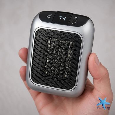 Обогреватель Handy Heater Turbo 800 Вт &bull; Портативный керамический тепловентилятор в розетку с цифровым дисплеем, пультом ДУ и таймером для небольшой комнаты