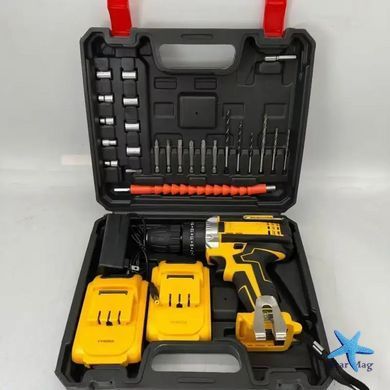 Шуруповёрт Electric Drill KAR 600 с набором слесарного инструмента ∙ Универсальный шуруповёрт с насадками Electric Drill 24W
