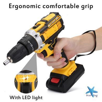 Шуруповёрт Electric Drill KAR 600 с набором слесарного инструмента ∙ Универсальный шуруповёрт с насадками Electric Drill 24W