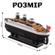 Зволожувач повітря Титанік AND-20-21PCS у вигляді моделі корабля &bull; USB-дифузор ефірної олії humidifier для дому, офісу та декору