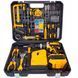Шуруповерт з великим набором інструментів Electric Drill Set &bull; Акумуляторний ударний шуруповерт 24V 5Ah з набором інструментів