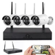 Беспроводной комплект видеонаблюдения DVR KIT CAD Full HD UKC 8004/6673 WiFi 5G белый &bull; Набор на 4 камеры с регистратором для дома, офиса, склада и участка