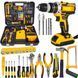 Шуруповерт з великим набором інструментів Electric Drill Set &bull; Акумуляторний ударний шуруповерт 24V 5Ah з набором інструментів