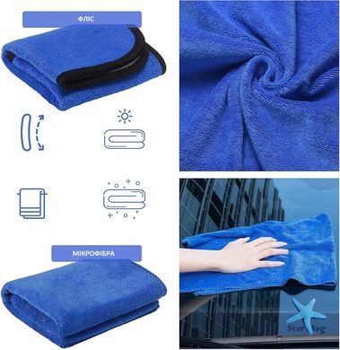 Набір для миття авто 16 в 1 з відром і щітками &bull; Комплект для детейлінгу салону та кузова з мікрофіброю та аксесуарами в сумці