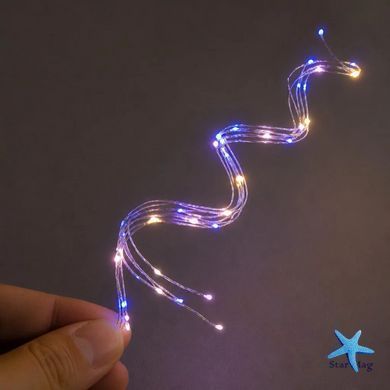 Гірлянда &laquo;Кінський хвіст&raquo; MA404multi 500 LED, 2,5 м &bull; Світлодіодна гірлянда-пучок на 20 ниток з різнокольоровим статичним світінням від мережі 220 В для ялинки, вікон і вітрин