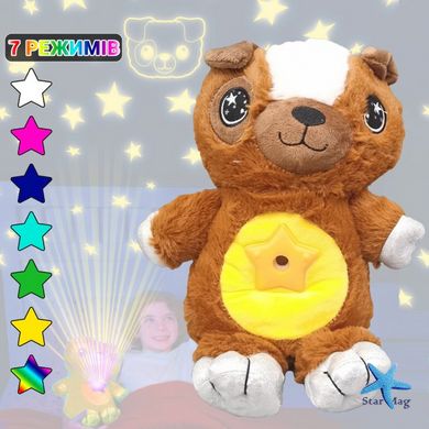 Дитячий нічник – проектор зоряного неба у формі м'якої іграшки Dream Lites ∙ М'яка іграшка, що світиться ∙ 7 кольорів LED підсвітки