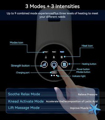 Массажер на ногу PORTABLE CALF MASSAGER MD062 ∙ Расслабляющий массажер для ног MD062