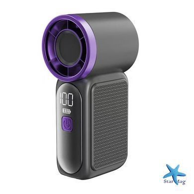 Портативний ручний акумуляторний вентилятор X-688 з LED-дисплеєм і USB-зарядкою &bull; Міні вентилятор з регулюванням швидкості для дому, офісу, прогулянок і поїздок