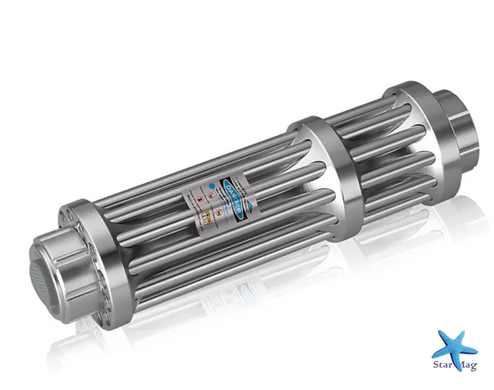Лазер Laser B017 с пятью насадками в кейсе ∙ Синяя лазерная указка Laser B017 445 nm