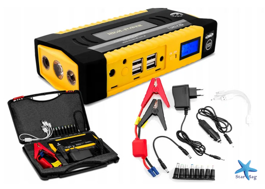 Пускозарядний пристрій з дисплеєм Jump Starter JS19D ∙ Автомобільний стартер і Powerbank Jump Starter JS19D