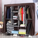 Складной тканевый шкаф Storage Wardrobe 28165 ∙ Органайзер – гардероб для одежды на 4 секции, 165х45х172 см