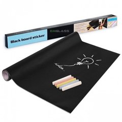 Самоклеящаяся пленка – доска для рисования мелом Black Board Sticker, 200х60 см