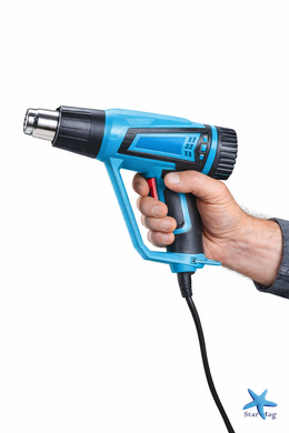 Фен промисловий Hot Air Gun 1600W 4 насадки X512 &bull; Технічний будівельний фен для паяння, зняття фарби, нагріву і термоусадки з насадками