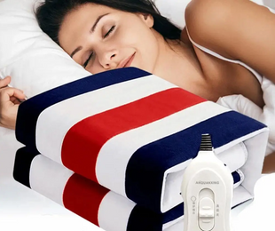 Електричне зігрівальне простирадло &ndash; матрац з підігрівом Electric Blanket, 150х120 см ∙ Електропростирадло електроматрац з сумкою