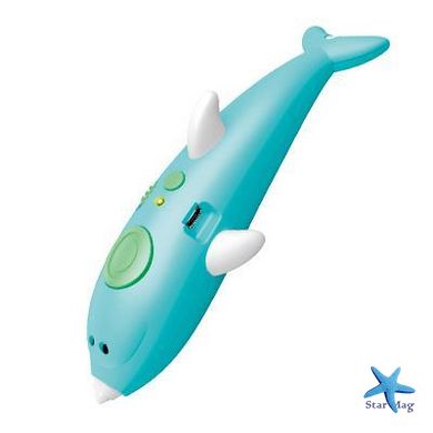 3D Ручка с трафаретами Дельфин Набор для детского творчества 3dPen Dolphin 9003