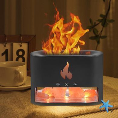 Багатофункціональна лампа-аромадифузор Docsal Flame з LED-підсвічуванням ∙ Лампа-зволожувач повітря Docsal Flame 3в1