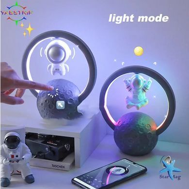 Ночник астронавт Night Lights RGB Astronaut • Беспроводная Bluetooth колонка-ночник Астронавт на Луне