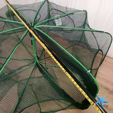 Раколовка складная 8 лунок 69&times;26 см &bull; Компактная ловушка для раков, переносная рыболовная снасть для установки в разрешенных водоемах