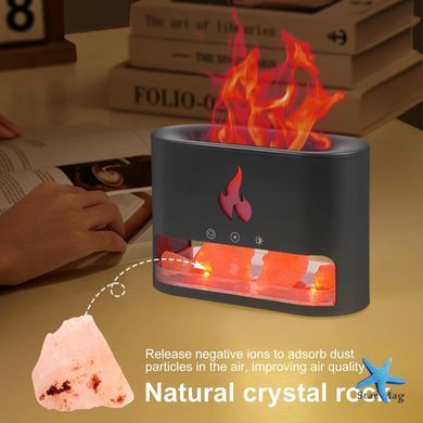 Багатофункціональна лампа-аромадифузор Docsal Flame з LED-підсвічуванням ∙ Лампа-зволожувач повітря Docsal Flame 3в1
