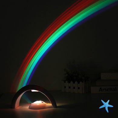 Ночник - проектор Радуга RGB Lucky Rainbow · Светильник с проекцией радуги