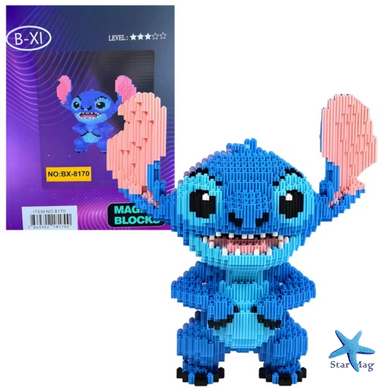 3D конструктор Magic Blocks 5600 деталей для дітей ∙ Дитячий конструктор Magic Blocks Стіч на 5600 деталей