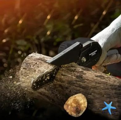 Мини пила Mini Electric Chain Saw1 48V в кейсе с 2 аккумуляторами &bull; Портативная аккумуляторная пила для деревьев и дров