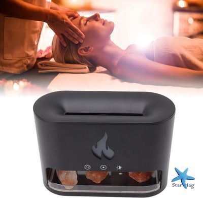 Багатофункціональна лампа-аромадифузор Docsal Flame з LED-підсвічуванням ∙ Лампа-зволожувач повітря Docsal Flame 3в1