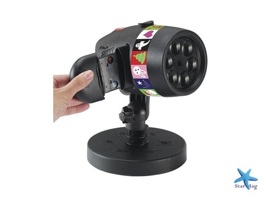 Вуличний лазерний проектор із слайдами Christmas Star shower LED Slide show, 12 зображень слайдів