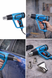Фен промисловий Hot Air Gun 1600W 4 насадки X512 &bull; Технічний будівельний фен для паяння, зняття фарби, нагріву і термоусадки з насадками