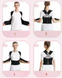 Коректор постави Posture Belt чорний L&ndash;XXL &bull; Корсет для вирівнювання спини, підтримки попереку та розвантаження хребта