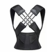 Коректор постави Posture Belt чорний L&ndash;XXL &bull; Корсет для вирівнювання спини, підтримки попереку та розвантаження хребта