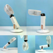 Портативний акумуляторний міні-вентилятор Mini Fan TP-01 з присоскою та USB Type-C &bull; Ручний і настільний вентилятор для дому, офісу, авто та поїздок