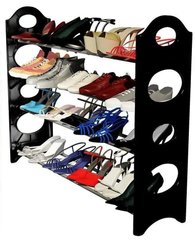 Полка для обуви органайзер Amazing Stackable Shoe Rack ∙ Стойка - этажерка обувная в прихожую на 4 полки