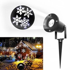 Лазерный проектор New Christmas Pattern Snowfall Projector Лазерная подсветка "Снежинки" для дома
